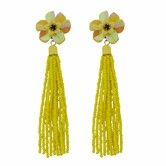 Handmade Pierce Earrings Creative Bohemian Chandelier Teardrop Bead Dangle Drop Earrings Gifts Gypsy Tassel Hoops