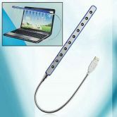 Flexibly USB 10 LED Light Lamp For PC