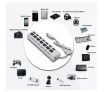 7 Ports USB Hub With ON/OFF Switch White