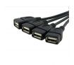 4 Port Hub USB 2.0 Splitter Cable Adapter for Laptop PC Desktop