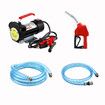 Fuel Transfer Pump Electric Diesel Kerosene 12V DC 10GPM Nozzle Hoses Portable Car Truck Oil Excavator Bowser Reserve Tank Refuel Station Auto Stop