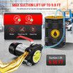Fuel Transfer Pump Electric Diesel Kerosene 12V DC 10GPM Nozzle Hoses Portable Car Truck Oil Excavator Bowser Reserve Tank Refuel Station Auto Stop