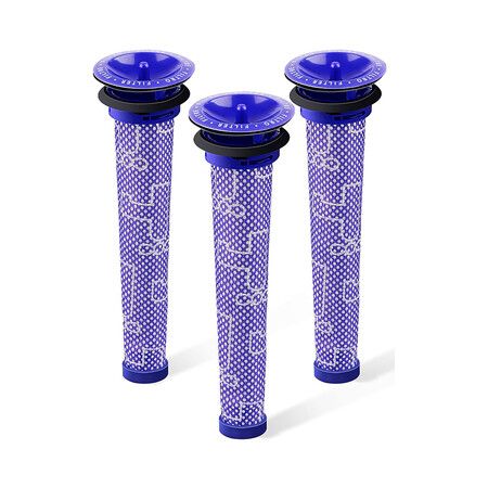 3Pcs Pre Filters Replacement for Dyson, Vacuum Filter Compatible with Dyson V6 V7 V8 DC59 DC58 Replaces Part 965661 01