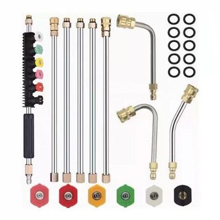 9 Pack Pressure Washer Extension Wand Upgrade Power Washer Lance with Nozzle Tips 4000 PSI