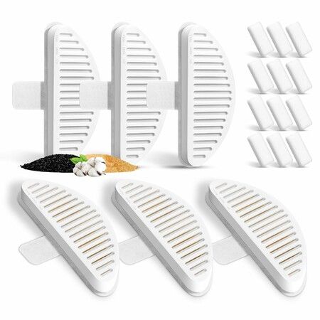 6 Pack Replacement Filters,12 Pack Replacement Filter Sponges for 2L Automatic Pet Fountain Cat Water Fountain Cat Water Dispenser