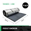 Butyl Sound Deadener Car Deadening Mat Audio Noise Insulation Automotive Shock Proofing Shield Vehicle Vibration Dampening Rubber 2.2mm 4 SQM 50x800cm