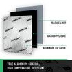 Butyl Sound Deadener Car Deadening Mat Audio Noise Insulation Automotive Shock Proofing Shield Vehicle Vibration Dampening Rubber 2.2mm 4 SQM 50x800cm