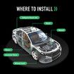 Butyl Sound Deadener Car Deadening Mat Audio Noise Insulation Automotive Shock Proofing Shield Vehicle Vibration Dampening Rubber 2.2mm 4 SQM 50x800cm