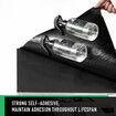 Butyl Sound Deadener Car Deadening Mat Audio Noise Insulation Automotive Shock Proofing Shield Vehicle Vibration Dampening Rubber 2.2mm 4 SQM 50x800cm
