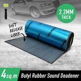 Butyl Sound Deadener Insulation Car Deadening Mat Automotive Shock Proofing Audio Noise Shield Truck Vibration Dampening Rubber 2.2mm 4 SQM 50x800cm