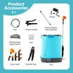20L Electric Backpack Sprayer Disinfection Garden Rechargeable Watering Lawn Weed Remover 12V Battery Powered Herbicide Agriculture Car Wash Knapsack
