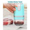Vacuum Sealer for Food with Visible Water Tank,Handheld Saver Compact Vacuum Sealer Machine with 30 Reusable Bags for 6X Preservation & Fresh