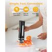 Vacuum Sealer for Food with Visible Water Tank,Handheld Saver Compact Vacuum Sealer Machine with 30 Reusable Bags for 6X Preservation & Fresh,Black