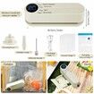 Mini Vacuum Sealer for Food,3 in 1 Cordless Rechargeable Food Sealer for Dry/Moist Food Storage with 4 Snack Bags,Heat Sealer - White