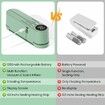Mini Vacuum Sealer for Food,3 in 1 Cordless Rechargeable Food Sealer for Dry/Moist Food Storage with 4 Snack Bags,Heat Sealer - Green