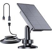 2W Solar Panel USB Charger for Security Camera CCTV 360  Adjustable Stand Outdoor Panel Compatible Blink Cam TypeC port 3M cable