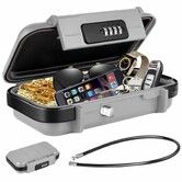 Portable Safe Lock Box with Combination Lock
