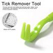 3 PCS Tick Remover Tool, Plastic Painlessly Tick Remover Portable for Dogs Cats Humans