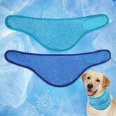 Dog Cooling Bandana 2 Pack Instant Chill Out Pet Scarf Adjustable,Summer Outdoor Ice Neck Cooler,Prevent Sunstroke Size Medium