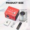 4K Portable Projector 1080P 1280x720P 180 Adjustable,Suitable For Mobile Phone/computer/TV Stick/tablet Computer,For Home Theater/office