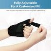 Adjustable Thumb Brace,Wrist Support for Tenosynovitis Braces,Pressure Relief for Thumb Sprains,Thumb Splint for Left and Right Hands(Black)
