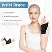 Adjustable Thumb Brace,Wrist Support for Tenosynovitis Braces,Pressure Relief for Thumb Sprains,Thumb Splint for Left and Right Hands(Black)