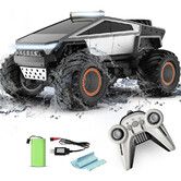 RC Cyber Truck Toy Car 1:16 Scale, Waterproof 4WD Amphibious, Remote Control for Kids 6 Up, All Terrain Off Road Pickup, 2.4GHz, Ideal Gift for Boys