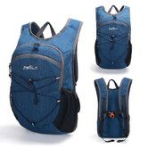 15L Foldable Hiking Backpack Lightweight Packable Travel Daypack with Chest Strap Small Folding Pack for Walking, Blue