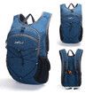 15L Foldable Hiking Backpack Lightweight Packable Travel Daypack with Chest Strap Small Folding Pack for Walking, Blue
