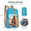 Foldable Hiking Backpack,Packable Ultra Lightweight Hiking Backpack,For Men Women Travel Camping Outdoor Backpack Color Light blue