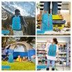 Foldable Hiking Backpack,Packable Ultra Lightweight Hiking Backpack,For Men Women Travel Camping Outdoor Backpack Color Light blue
