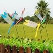 9 Pack Dragonfly Clip,3D Dragonfly Garden Stakes Decor,Dragonfly Humming Bird Stakes,Deer and Horse Fly Deterrent