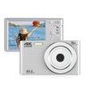 Digital Camera,Digital Camera 4K 44MP, Compact Point and Shoot Digital Cameras, 64 GB SD Card, Vintage Digital Camera for Kids Boys Girls, Silver