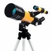70mm Aperture 100mm Focal Length 15-150x Magnification Telescope with Multi-Layer Broadband Coating Extendable Tripod Christmas Birthday Kids Gift