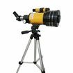 70mm Aperture 100mm Focal Length 15-150x Magnification Telescope with Multi-Layer Broadband Coating Extendable Tripod Christmas Birthday Kids Gift