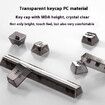 Black HighTransparency Keycaps OEM Height Transparent Ice Crystal Full Set Mechanical Keyboard 61 Key 87 Key 98 Key 104 Key