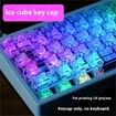 Black HighTransparency Keycaps OEM Height Transparent Ice Crystal Full Set Mechanical Keyboard 61 Key 87 Key 98 Key 104 Key