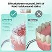 Water Flosser Teeth Cleaner,4 Modes Rechargeable Portable Cordless Oral Irrigator 260ML Electric Dentel Flossers with DIY Strength,IPX7 Waterproof Black