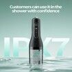 Water Flosser Teeth Cleaner,4 Modes Rechargeable Portable Cordless Oral Irrigator 260ML Electric Dentel Flossers with DIY Strength,IPX7 Waterproof Black