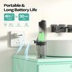 Water Flosser Teeth Cleaner,4 Modes Rechargeable Portable Cordless Oral Irrigator 260ML Electric Dentel Flossers with DIY Strength,IPX7 Waterproof Black