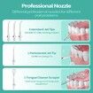 Water Flosser Teeth Cleaner,4 Modes Rechargeable Portable Cordless Oral Irrigator 260ML Electric Dentel Flossers with DIY Strength,IPX7 Waterproof Black
