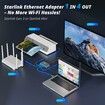 Multi Ports Starlink Gen 3 Starlink Mini Ethernet Adapter for Wired External Network,4 Ports Starlink Ethernet Adapter 1 to 4 Up to 1 Gbps