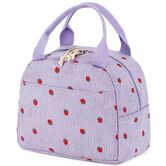 Lunch Bag for Women Men Cute Corduroy Lunch Tote Bags Reusable Insulated Lunch Box Large Capacity Reusable Insulated Cooler