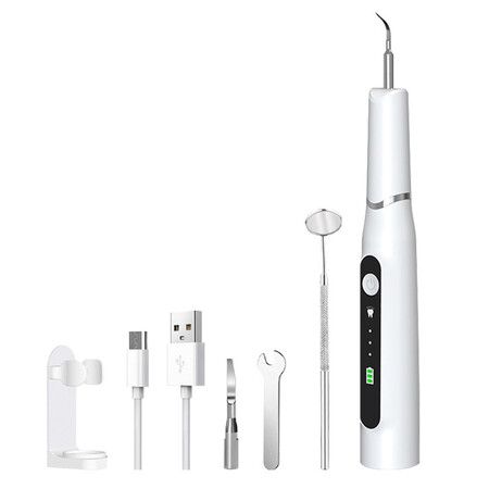 White Dog Ultrasonic Pet Tartar Removal Tooth Cleaner Cat Teeth Cleaning
