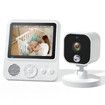 2.8 Inch 1080P Wireless Baby Monitor with Camera,Two-Way Talk Audio Video,IPS Screen,Baby Cry Sound Temp Detection For Babysitter