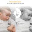 2.8 Inch 1080P Wireless Baby Monitor with Camera,Two-Way Talk Audio Video,IPS Screen,Baby Cry Sound Temp Detection For Babysitter