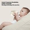 Portable Fast Heating Travel Bottle Milk Warmer,Wireless Fast Charging,6 Levels Adjustable with Night Light Universal Baby Bottle Heat Keeper