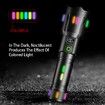 LED Torch with Fluorescent Strong Lighting Flashlight with Power Display,6 Lighting Modes Waterproof Torches for Hiking,Camping