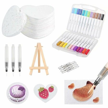 Magic Foam Texture Painting Kit,Magic Puffy Paint,3D Drawing Canvas Painting Kit,Bubble Drawing Pens For DIY Art Supplies, Painting,Shape Love
