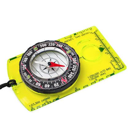 Orienteering Compass, Advanced Scout Compass for Hiking, Camping, and Backpacking, Best Survival Gifts for Kids, Green